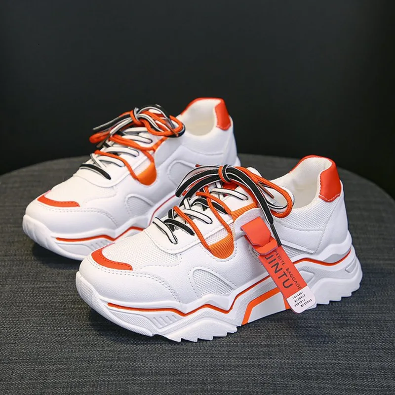 Женские массивные кроссовки на платформе новинка 2019 осенние женские женская