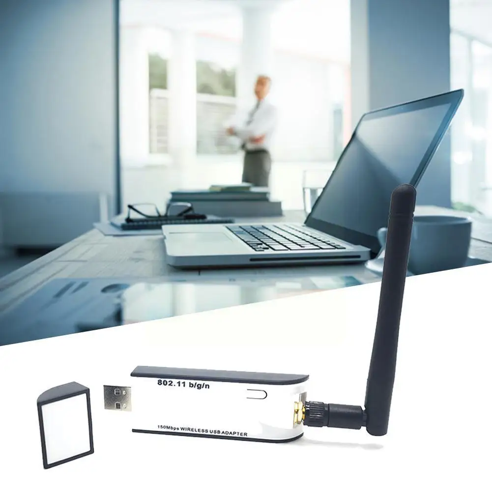 

New WIFI USB Adapter RT3070 150Mbps USB 2.0 WiFi Wireless Antenna Network Card T6V2 external With 802.11n Adapter J0Z0