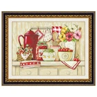 Набор для вышивки крестиком, хлопчатобумажная нить, 18ct, 14ct, 11ct, фруктовый шкаф