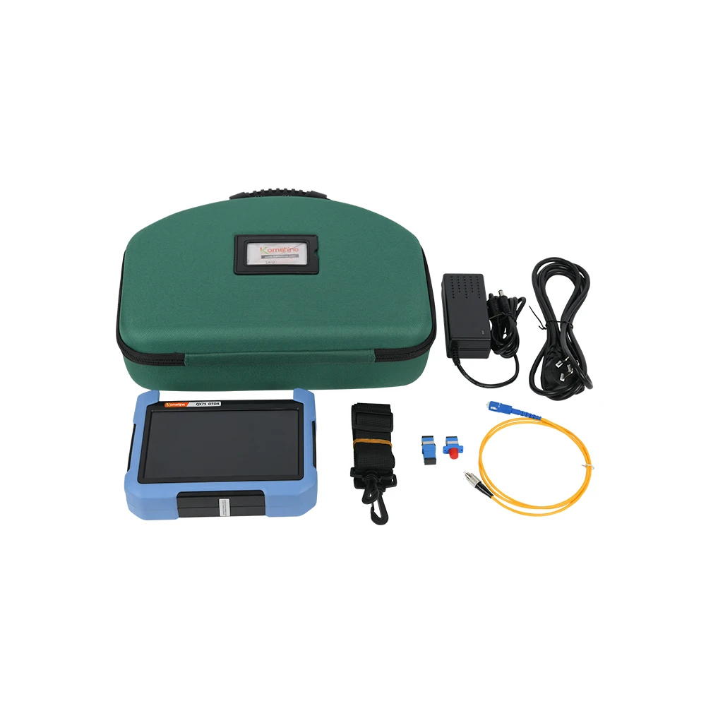 KomShine-OTDR multimodo QX75, OPM VFL integrado, 10mw MM, OTDR 850/1300nm, 23/21dB, reflect&oacute;metro de campo de tiempo &oacute;ptico-1