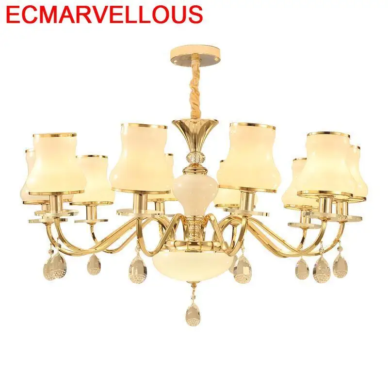 De Jantar светильник домашний Touw Hanglampen Voor Eetkamer Crystal Deco дом Luminaria Lampen современный