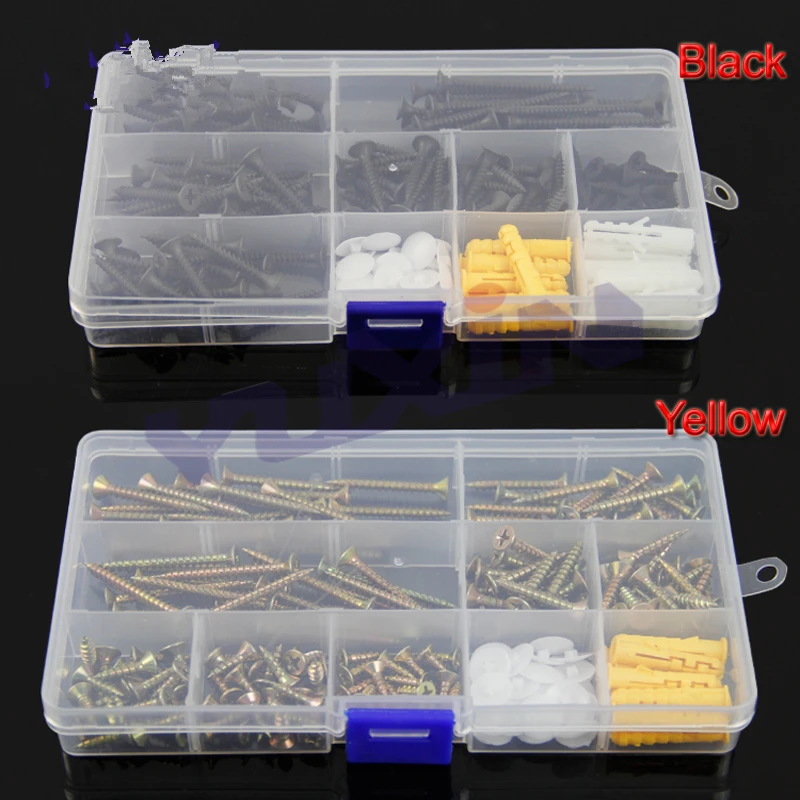 

Self Tapping Screws M3.5/M4 Carbon Steel Yellow/Black Countersunk Flat Cross Head Screw Bolt Anchor Expansion Assortment Kit