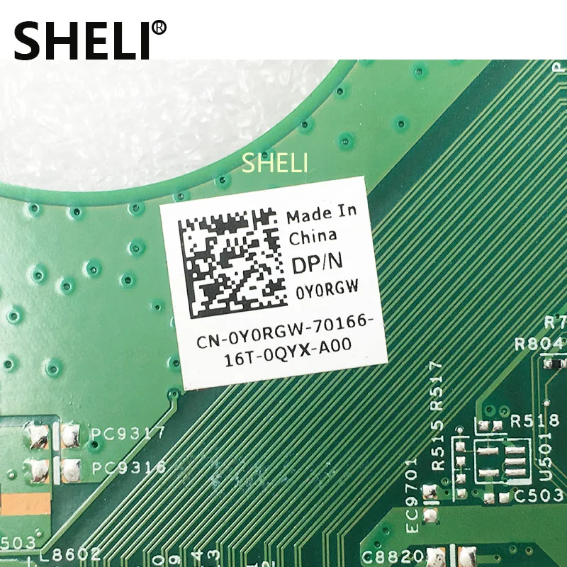 SHELI для DELL материнская плата ноутбука L VOSTRO 3550 V3550 15R HM65 0Y0RGW full tesed DDR3|Материнские