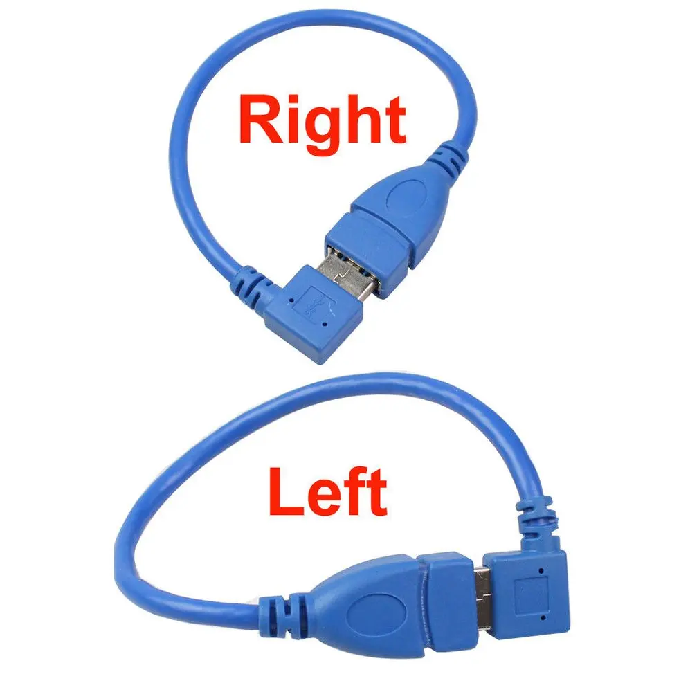 USB 3.0 Male to Female Super Speed Computer USB3.0 Extension Cable Left and Right Angle Black extending cable | Электроника