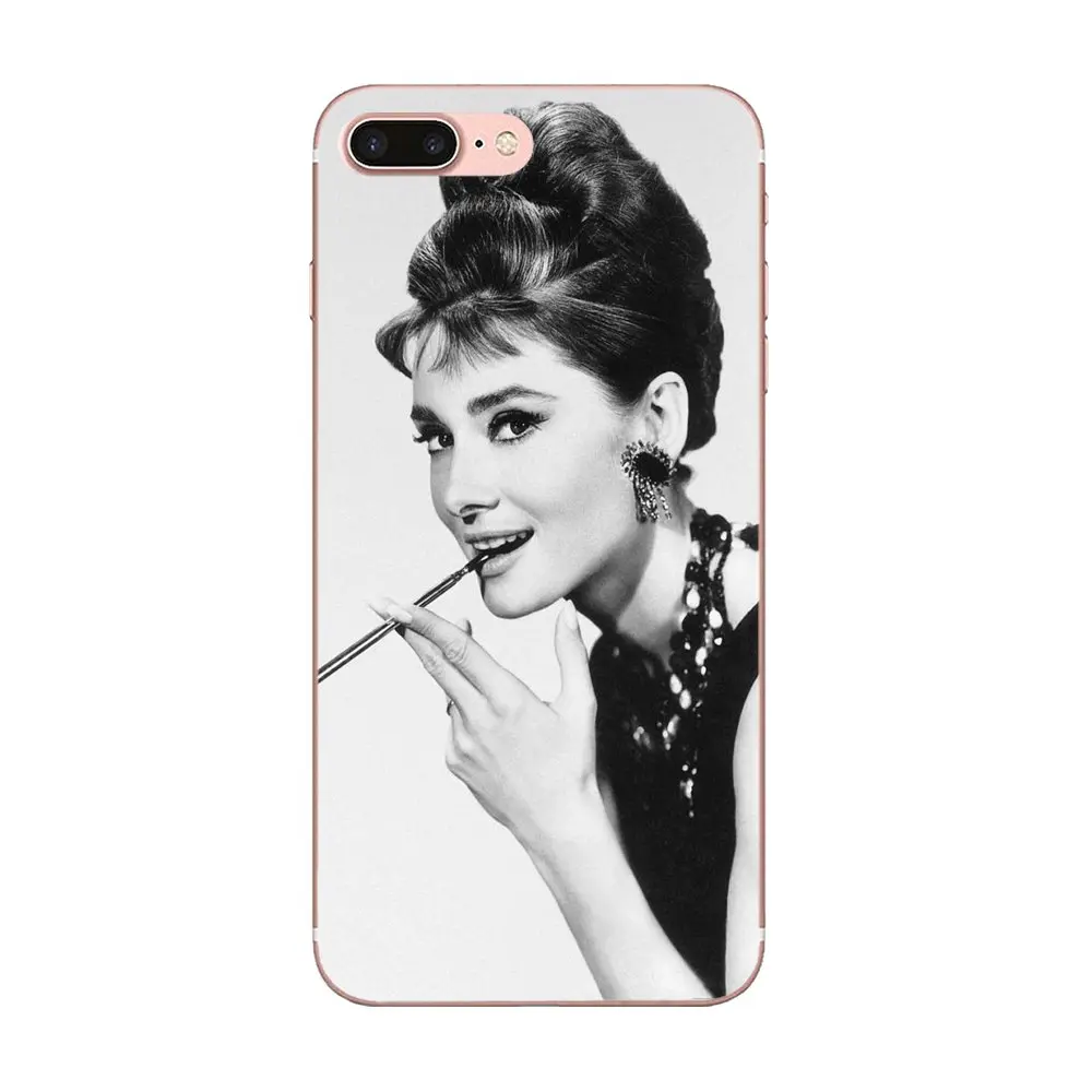 Чехлы TPU для мобильных телефонов Samsung Galaxy Note 5 8 9 S3 S4 S5 S6 S7 S8 S9 S10 5G mini Edge Plus Lite Audrey Hepburn Breakfast on.