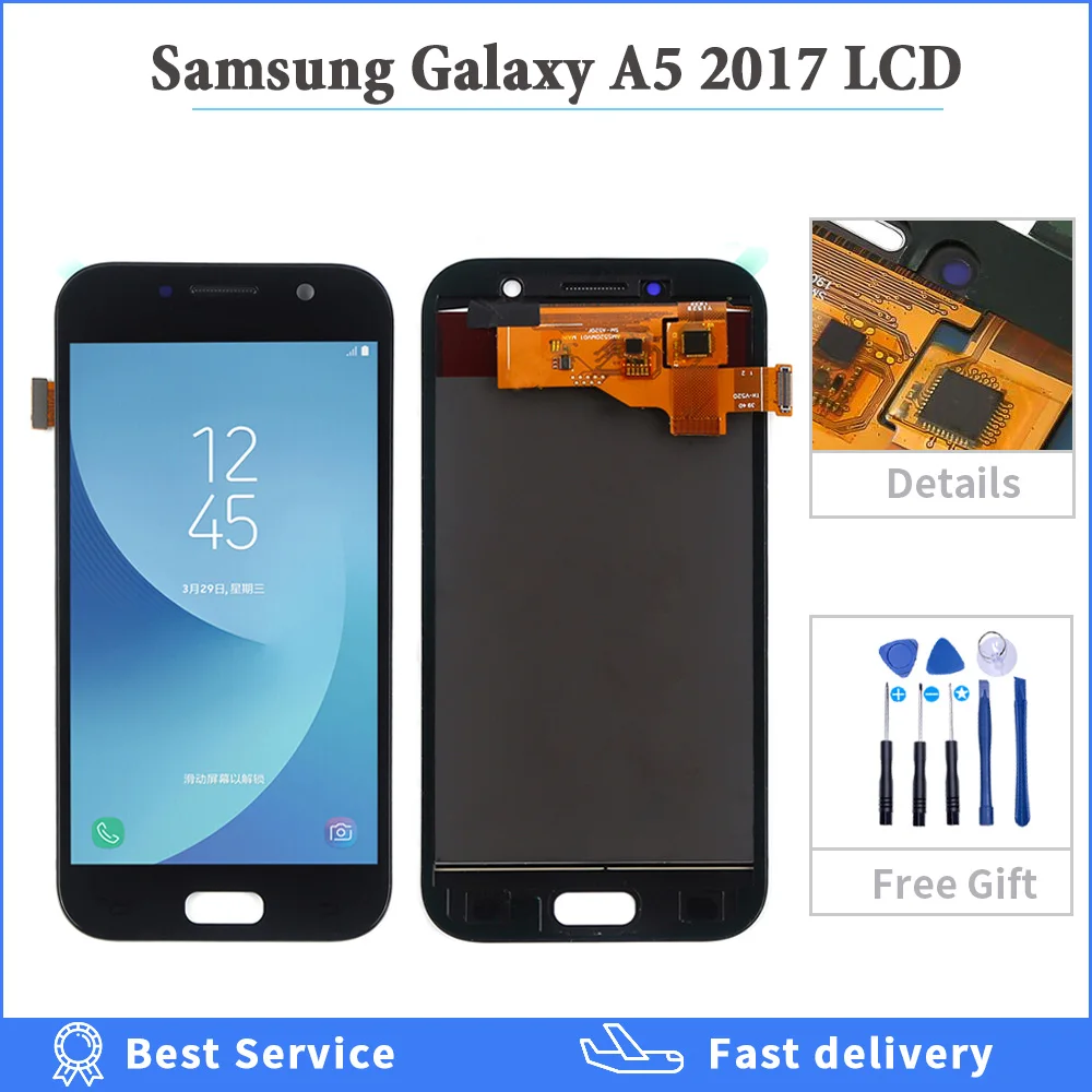 For Samsung Galaxy A520 A520F SM-A520F A5 2017 2015 2016 A510 A500 LCD Display Touch Screen Digitizer Glass Assembly free tools | Мобильные