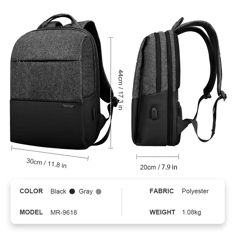 Mark Ryden Большой Вместительный мужской рюкзак для подростков Mochila с защитой от