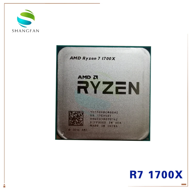 Восьмиядерный процессор AMD Ryzen 7 1700X R7 pro 3 4 ГГц YD170XBCM88AE YD17XBBAM88AE разъем AM4|Процессоры|