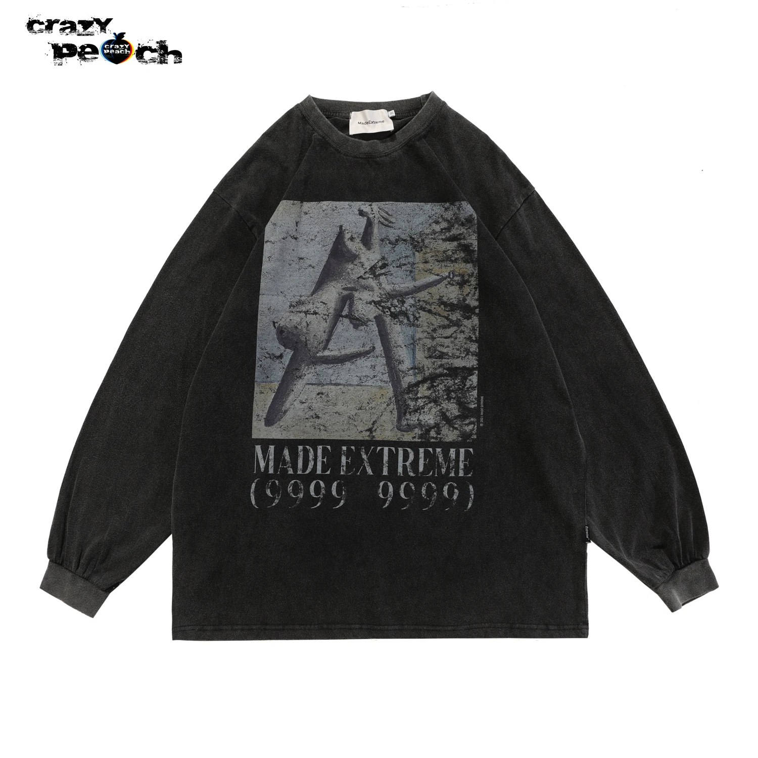 

Unisex Gothic Hip Hop Mens Streetwear Punk Sweatshirts Retro Oversized Anime Harajuku Hoodie Men Skull Sweatshirt Lounge Wear