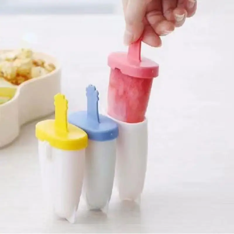 1/3/6Pcs Ice Cream Mold Popsicle Molds DIY Dessert Freezer Fruit Juice Pop Maker Mould With Sticks Kids Feeding Supplies | Мать и ребенок