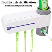 battery powered toothbrush sanitizer bathroom uv toothbrush wall mount holder portable ultraviolet disinfection box free of punc