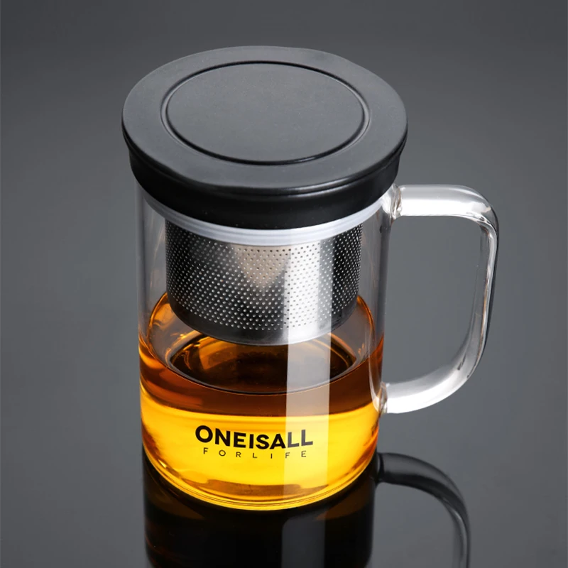 Стеклянная чайная чашка 304 из нержавеющей стали Чайный фильтр стеклянная с