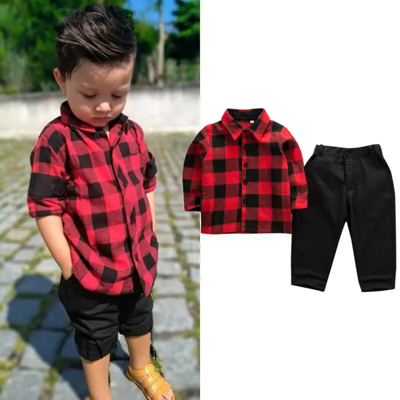 Новинка 2019 года лидер продаж рубашка с длинными рукавами в черно-красную клетку