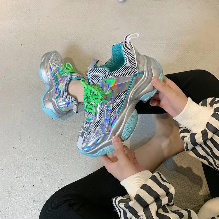 Сетчатые Красные кроссовки Super Fire женские весенние новые корейские модные