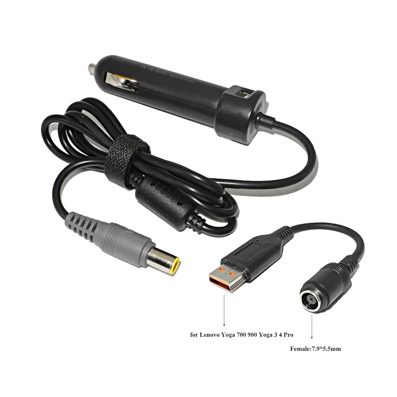 

Автомобильное зарядное устройство для ноутбука, адаптер для Lenovo Yoga 700 900 Yoga 3 Pro Yoga 4 Pro 900-13 900-131SK IdeaPad Miix 700 Miix 4, 20 в, 2 А, а