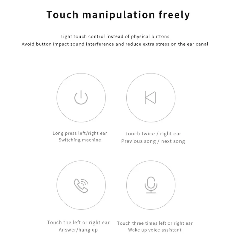 

Bluetooth Earphone TWS In-ear Invisible Sports Stereo Wireless Earbuds with Charging Pod HJ55