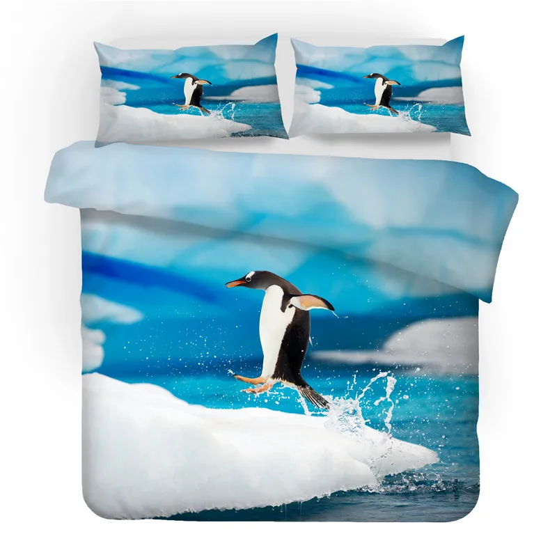 3d печать постельных принадлежностей Пингвин ребенок Антарктика Ледовитый океан