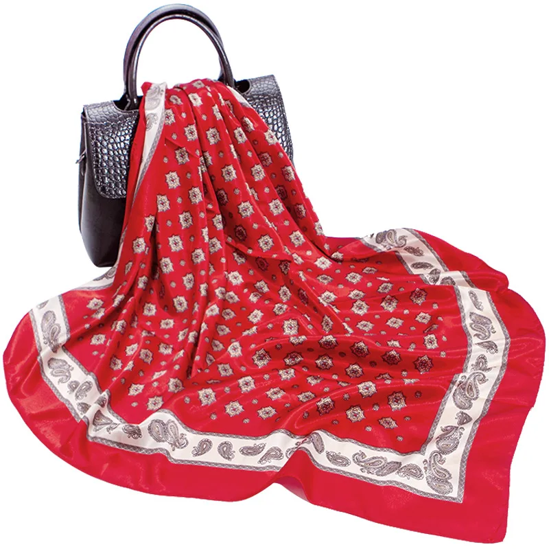 

Silk Scarf Women Shawls Wraps Fashion Small Hair Neck Hijabs Foulard Scarves Female Lady bufanda seda mujer echarpe ete soie