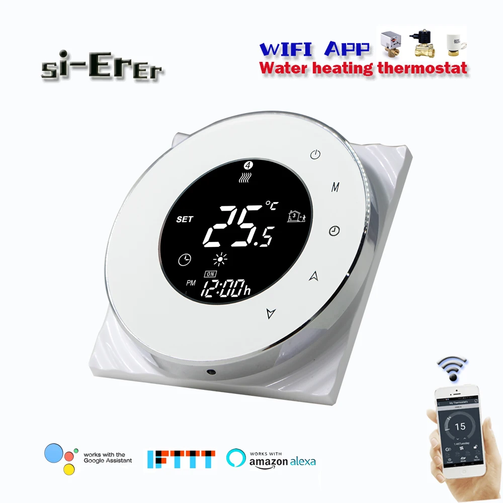 Термостат для теплого пола 95-240 В переменного тока 3 А Wi-Fi работает с Alexa Google Home |