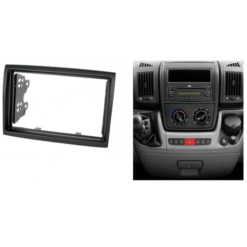 Двойная Din радиоустановка для CITROEN Jumper PEUGEOT Boxer FIAT Ducato CD DVD Audio Dash Mount Kit адаптер рамка