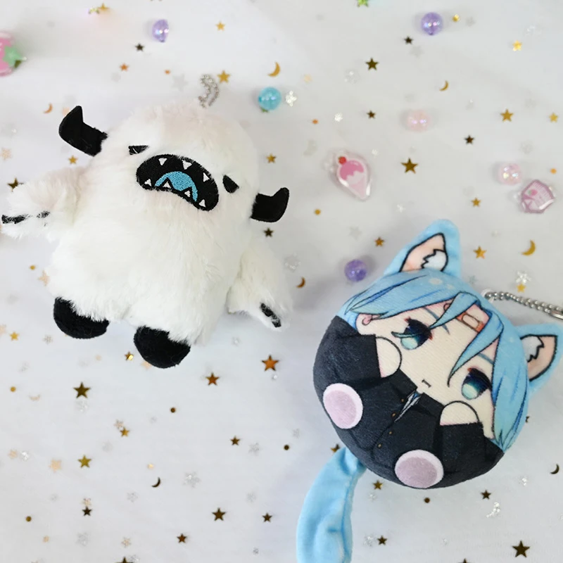 anime sk eight sk8 the infini snow langa cute snowman plush dolls pendant toys cartoon keychain bag keyring cosplay gifts 10cm free global shipping