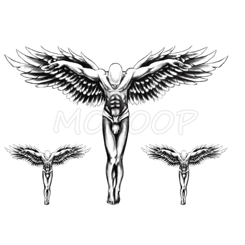 

Tattoo Sticker Angel Element Wings Half Arm Sleeve Fake Tatto for Women and Men Body Accessories Temporary Stickers