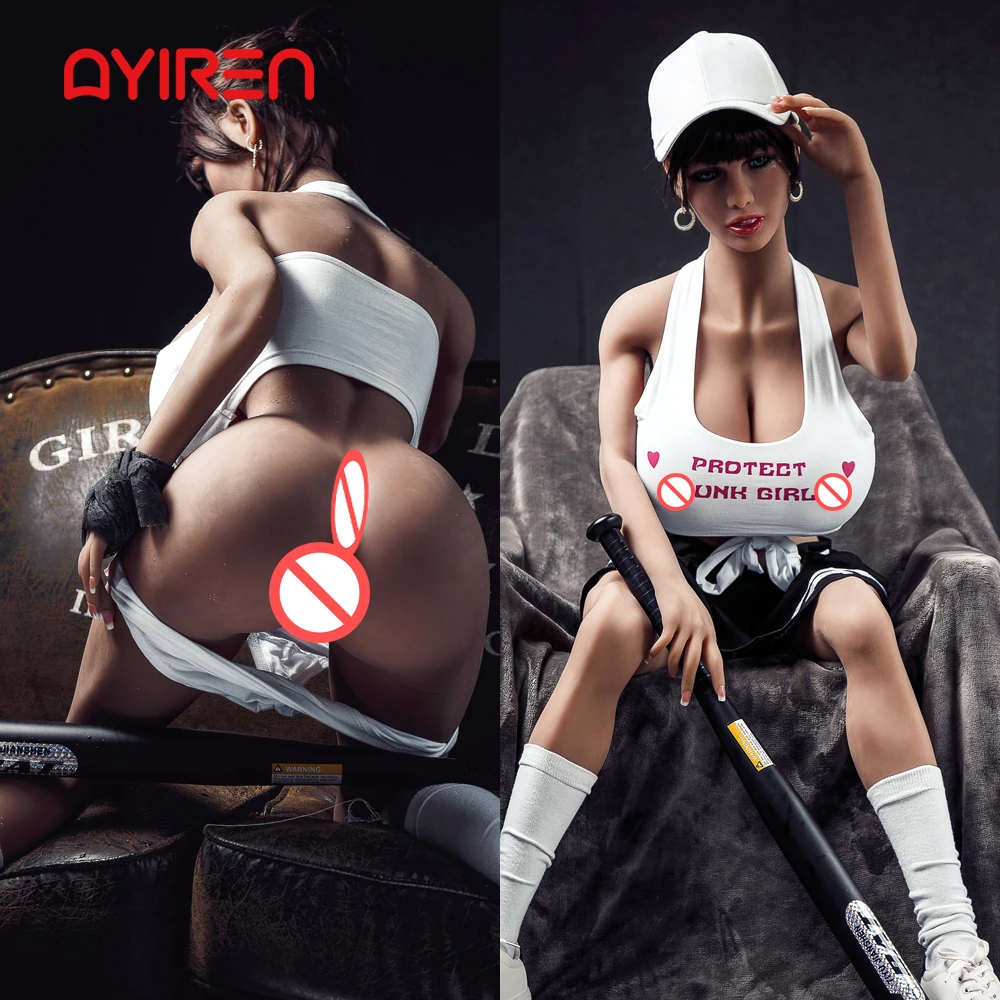 AYIREN 150 см настоящие силиконовые секс-куклы мускулы огромные сиськи бейсбольная