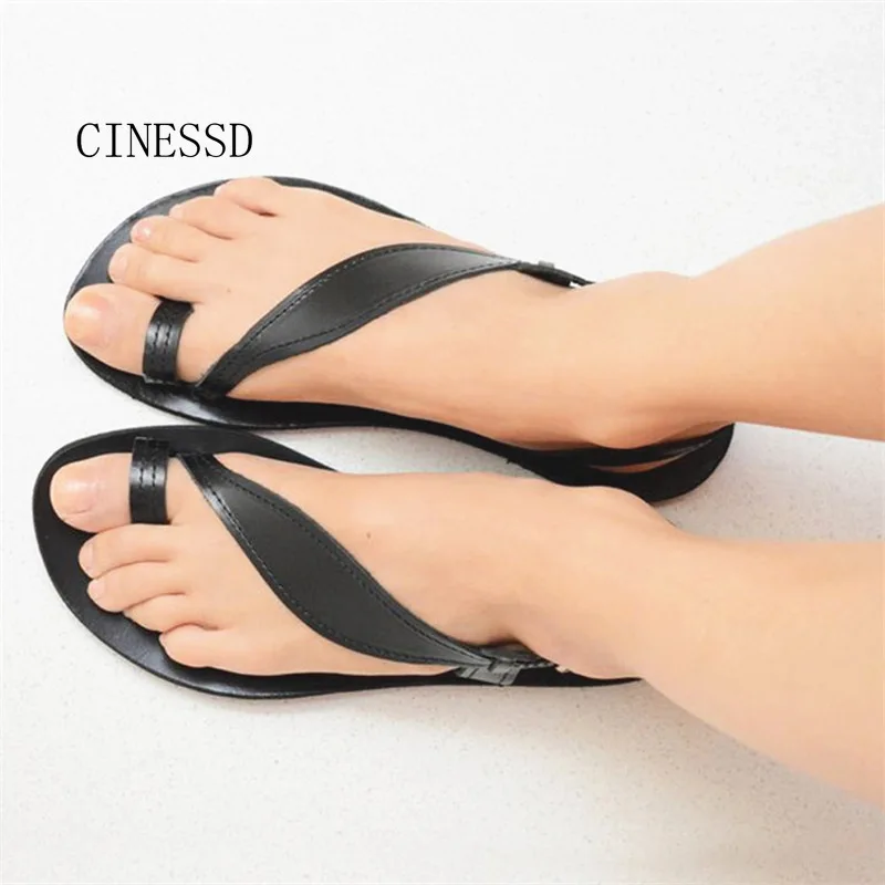 Для женщин сандалии на плоской подошве круглый носок обувь с мягкой подошвой