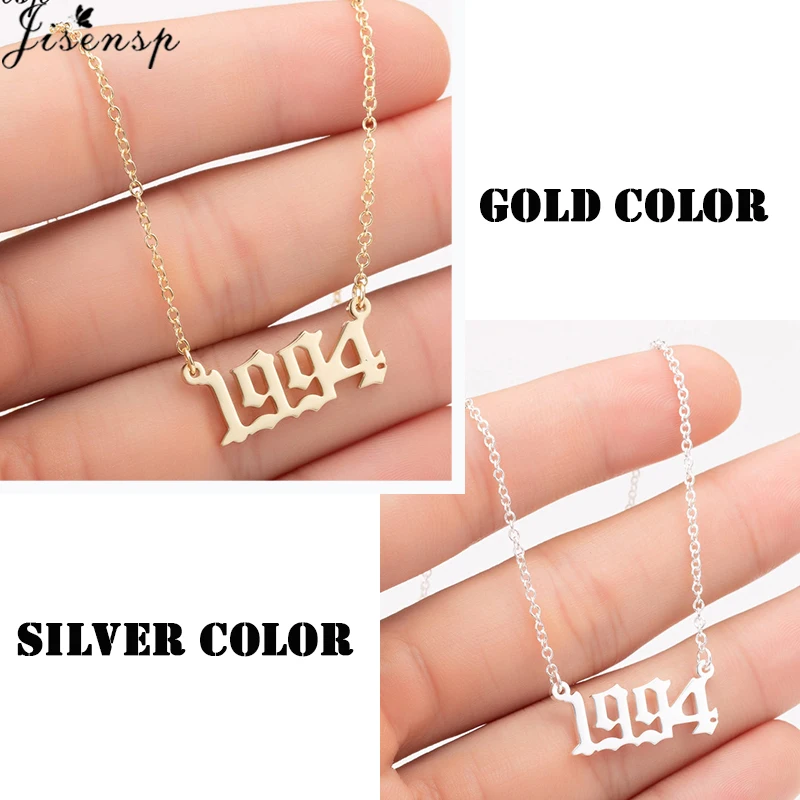 Ожерелье с кулоном для мужчин и женщин цифрой на день рождения юбилей