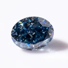 3x5-8x12 мм VVS1 свободный драгоценный камень темно-синий измельченный лед огранка подушки Профессиональный Муассанит заводской поставщик тестер муассанита