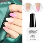 Моделирующий гель для ногтей ROSALIND, прозрачные белые цвета для наращивания ногтей, полуперманентный маникюр, фотоотмачиваемый полигель для ногтей