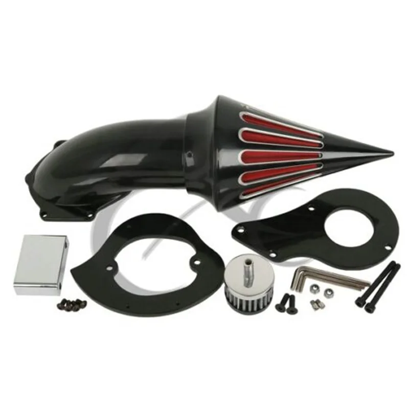 Мотоцикл черный шип воздухоочиститель наборы Впускной фильтр для Honda Shadow 600 VLX 1999