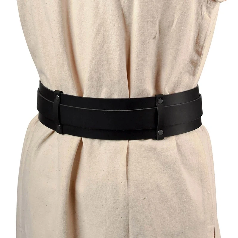 Ремень в средневековом стиле для мужчин и женщин кожаный аксессуар готическом