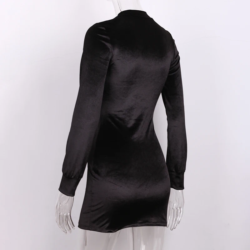 Готический Черный Для женщин расцветках с О-образным вырезом открытой спинкой