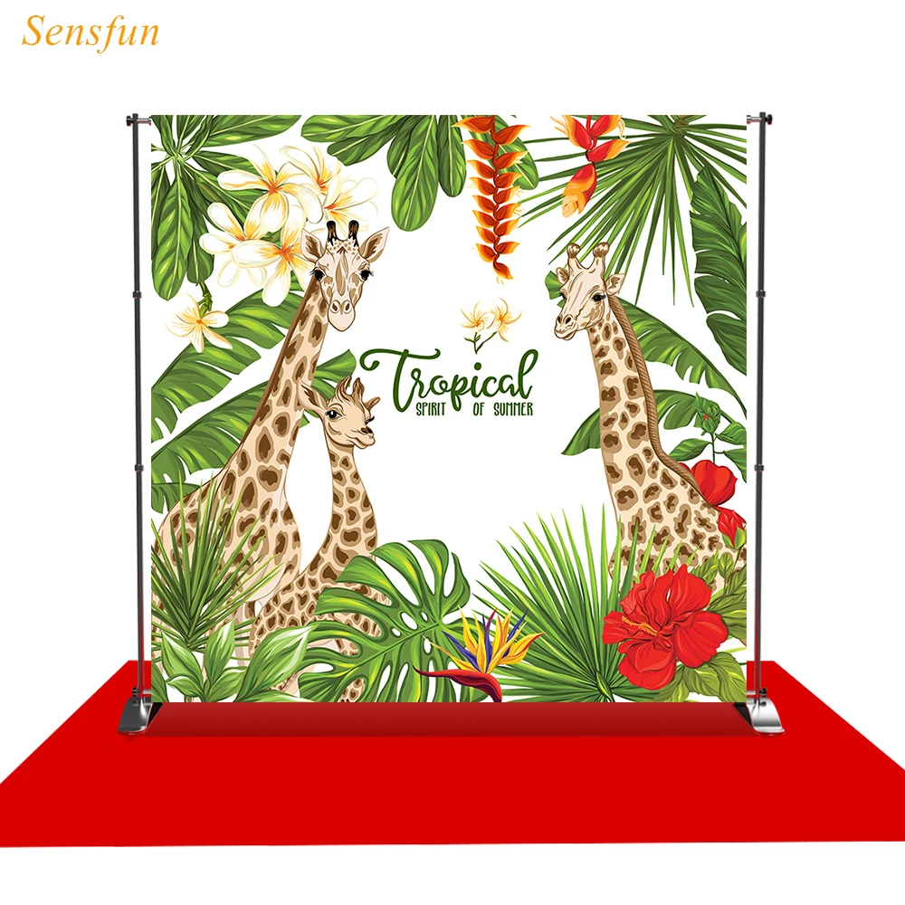 LEVOO фотографический фон летняя ладонь Жираф Природа Цветок фотостудия
