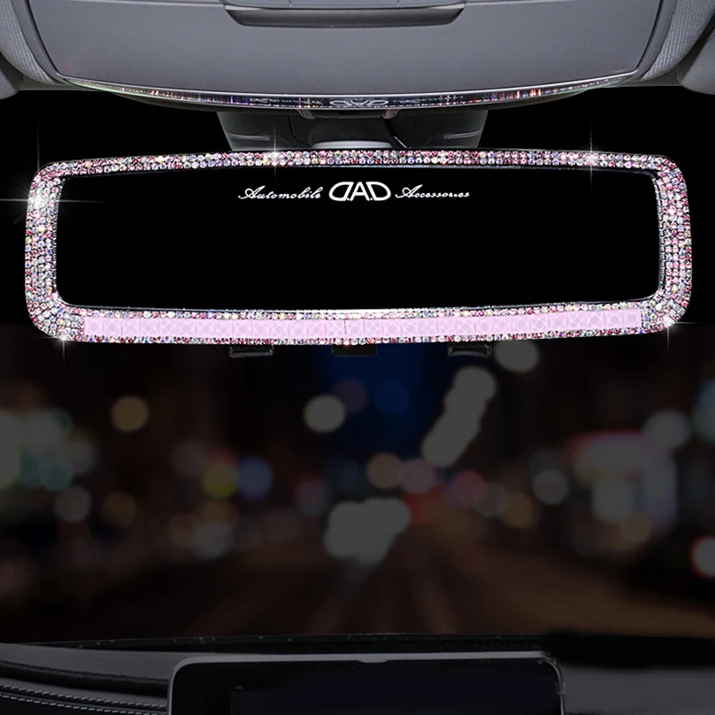 Diamond интерьер автомобиля зеркало заднего вида украшения Стразы кристальная
