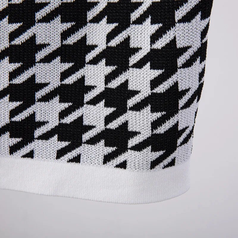 DEAT Women Black Single Breasted Lattice Tank Tops New V-collar Sleeveless Personality Slim Fit Fashion Tide Summer 2021 7D1961