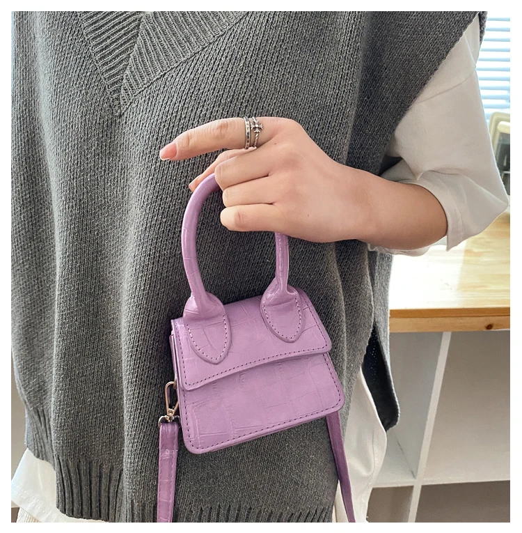 

Luxury Brand Mini Bag Stone Pattern Summer Small Crossbody Bags Women 2021 Cute Sac A Main Cute Side Bag Designer Fashion Purses