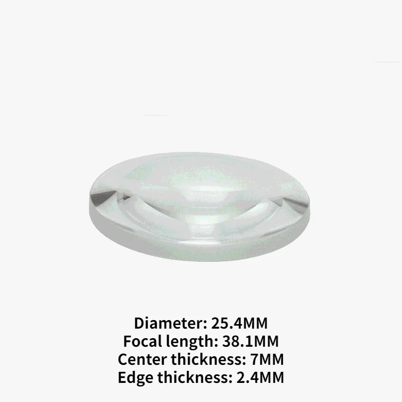 

K9 Optical Lens Manufacturer Plano Convex Lenses Projector Lens Glass Lens Diameter: 25.4MM Focal Length: 38.1MM