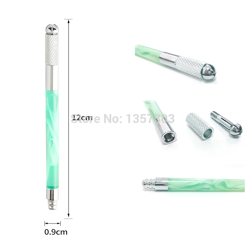 2016 New Two function manual pen permanent makeup tattoo microblading with 2pcs 3R fog Needles | Красота и здоровье