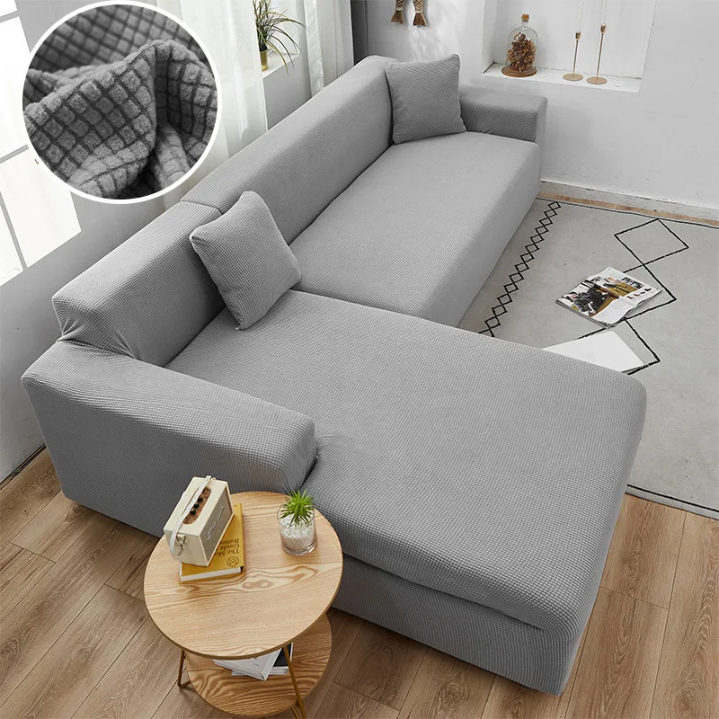 

Protector Sofa Covers On The Couch Home Living Room Armchair 3 Seater Sofa Cover with Armrest Solid Modern Furniture All-Inclusi