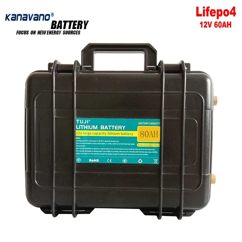 12V60AH 12В 100ач литиевая батарея большой емкости перезаряжаемая батарея коробка 18650 клемма может быть подключена к инверторной звуковой лампе - Цвет: 12V60AH