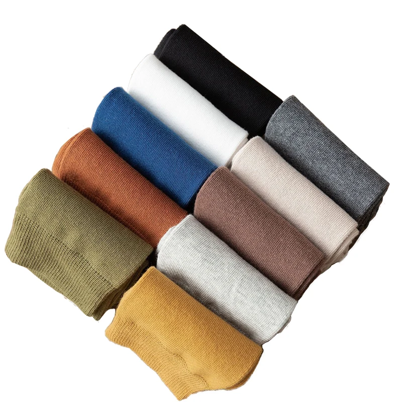 

2020 Autumn Winter Colorful Fashion New Men's Cotton Socks Long Business Happy Male Socks Meias Harajuku Thicken Warm Sokken Hot