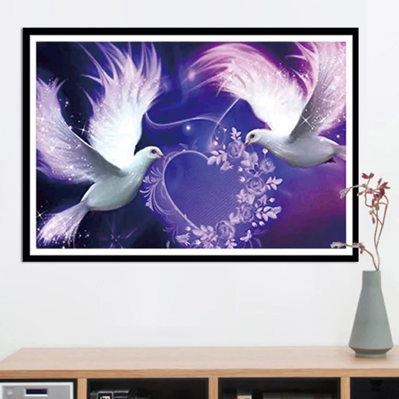 Алмазная картина 5D сделай сам любовь голубя алмазная вышивка крестиком подарок