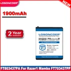 Топ бренд 100% Новинка 1900 мАч FT803437PA lp083442a Аккумулятор для Razer1 Mamba FT703437PP RC03-001201 Лазерная беспроводная мышь Naga Epic