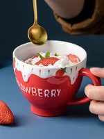 cute coffee mug personalized small luxury ceramic mug girl hand painted hot chocolate mugs tazas de ceramica creativas