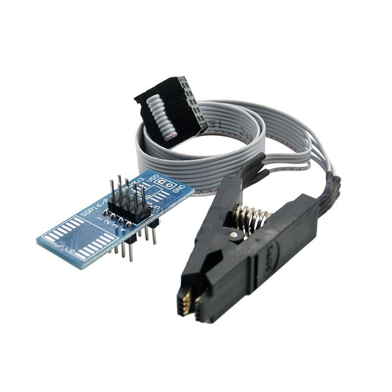 Более широкая Золотая игла soic8 sop8 тестовый зажим для eeprom клипса вспышки TL866ii