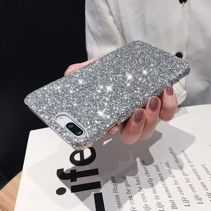 Роскошный блестящий чехол для iPhone 11 чехлы телефонов Pro 6 6S 7 8 Plus X XS XR MAX Жесткий