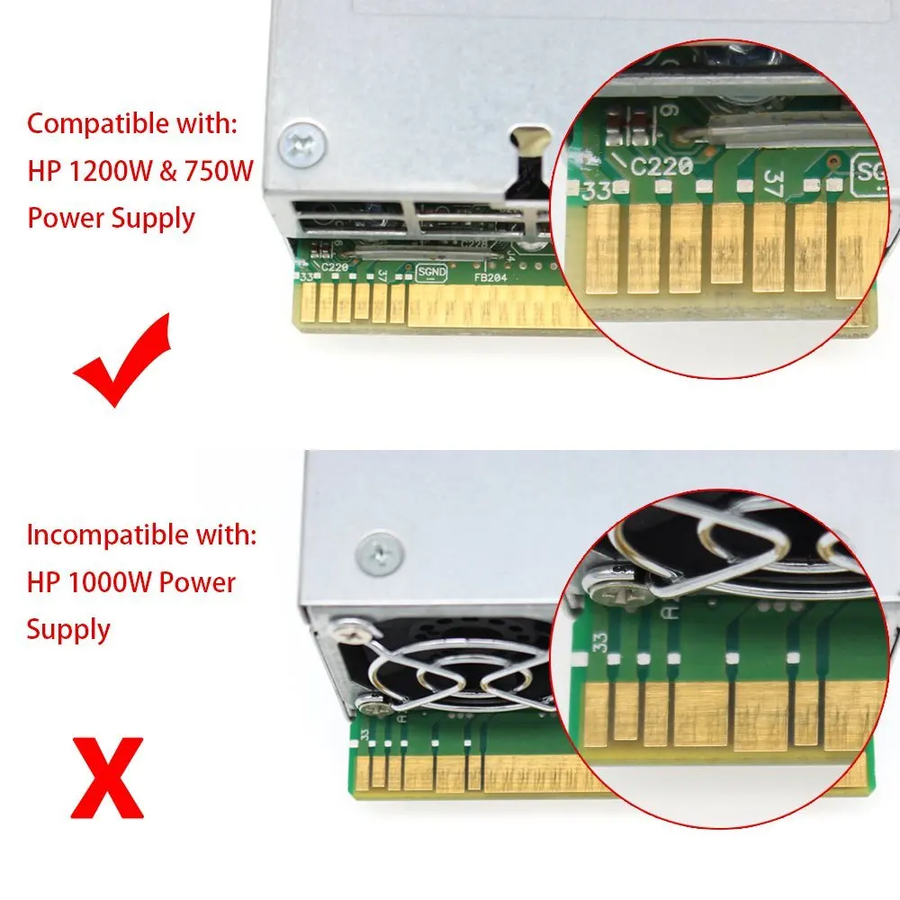 Блок питания PSU/GPU плата блока 12 В устройства Ethereum ETH ZEC Майнинг блок шт. 18AWG PCI E