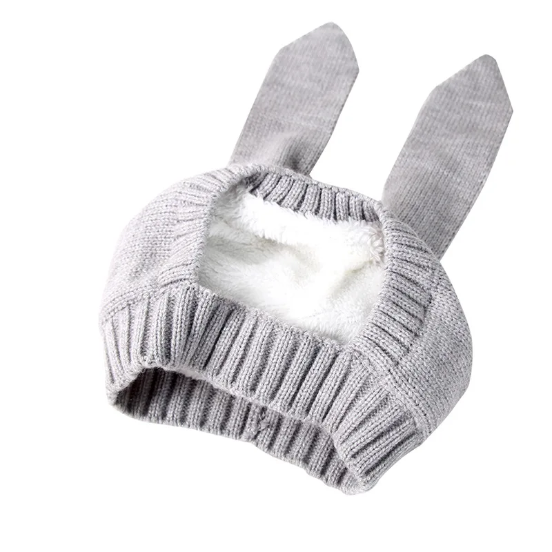 H7667 Детская шапка-ушанка зима плюс бархат защита ушей мультфильм сплошной цвет